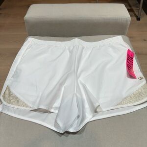 Lilly Pulitzer Ocean Trail Shorts size medium resort white NWT